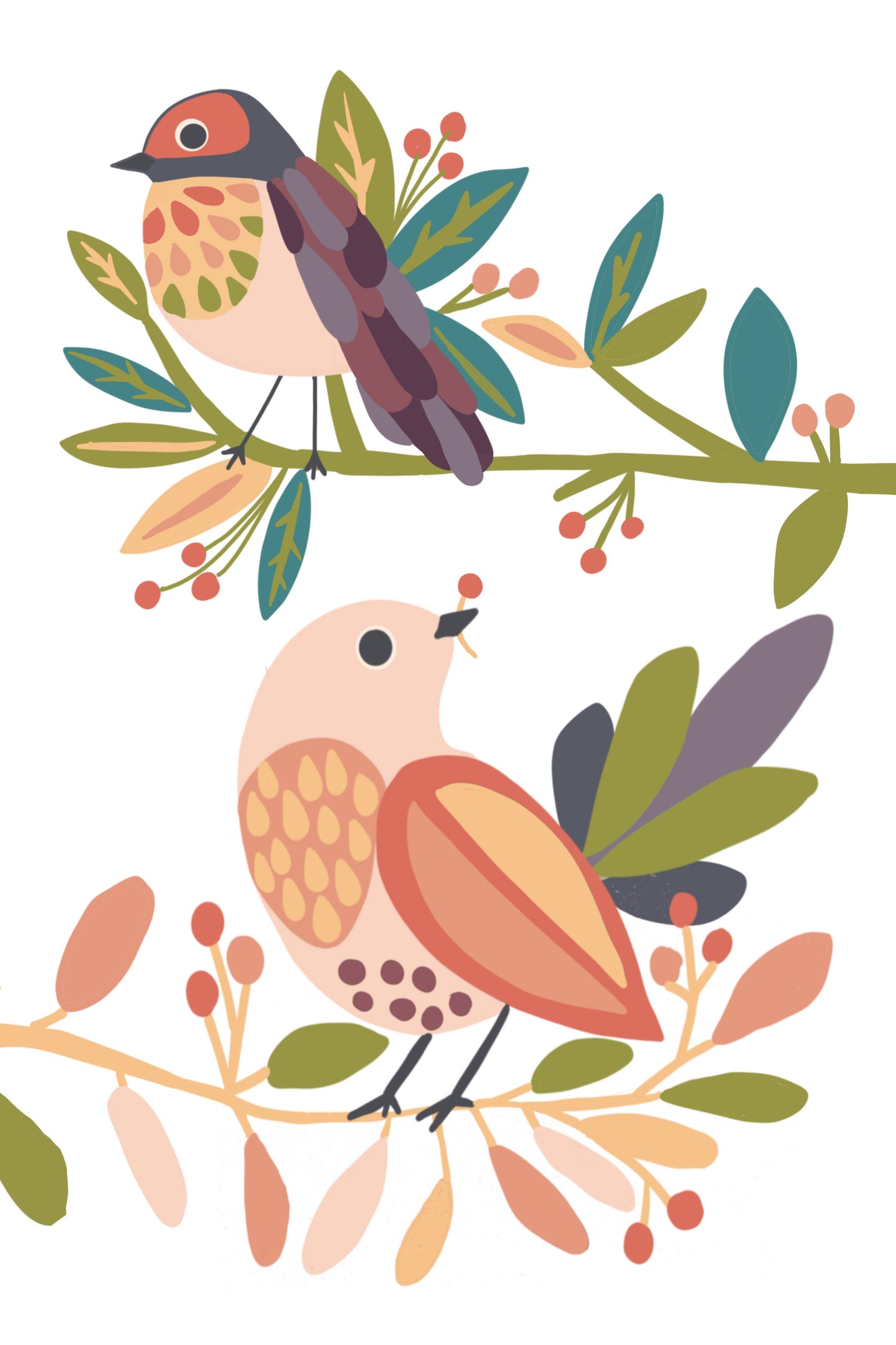 Birds on a Branch Paint by Number Kit