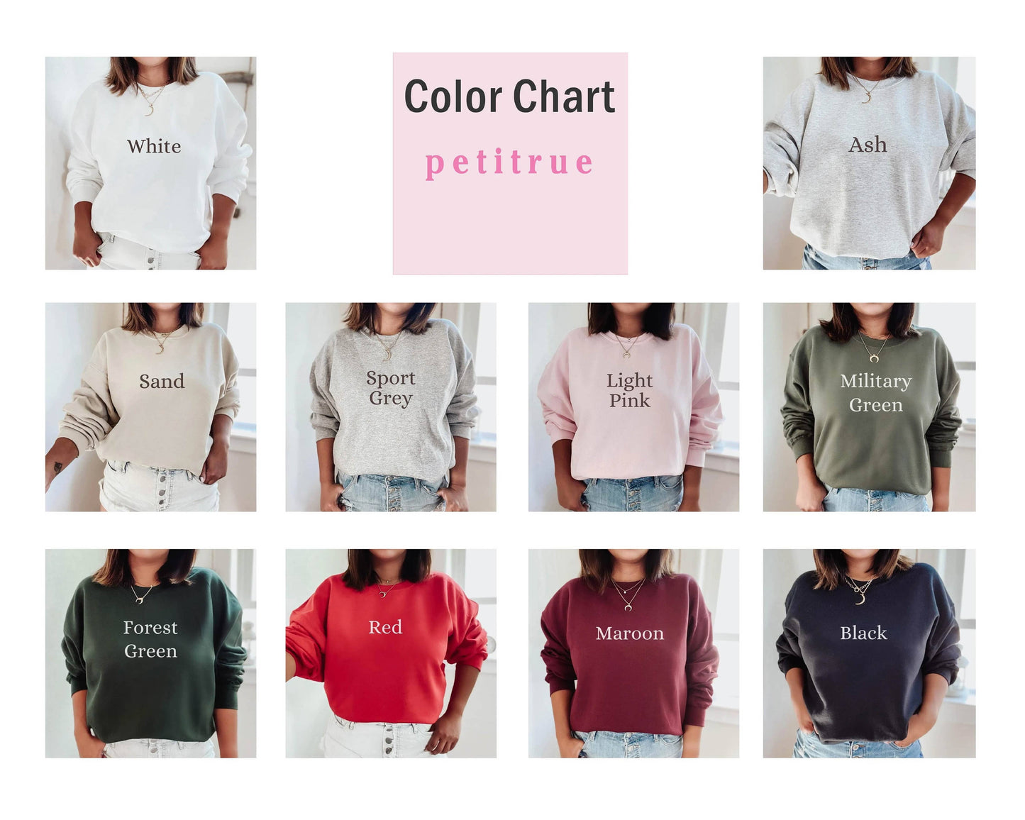 Auntie Crewneck Sweatshirt Puff Print