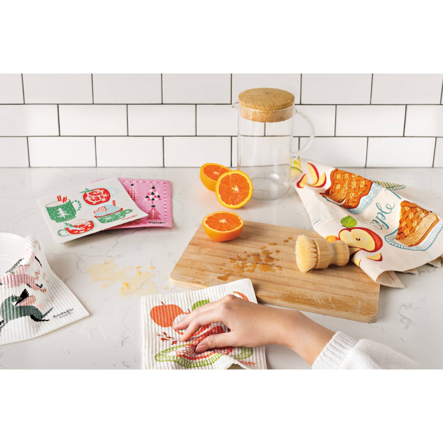 Dish Brush and Soap Set