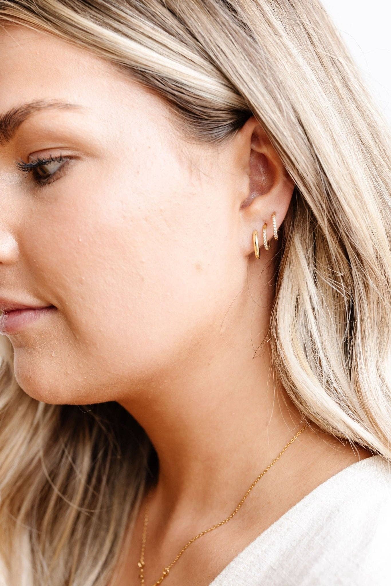 14mm Fundamental Hoops - Hypoallergenic - Gold and Silver
