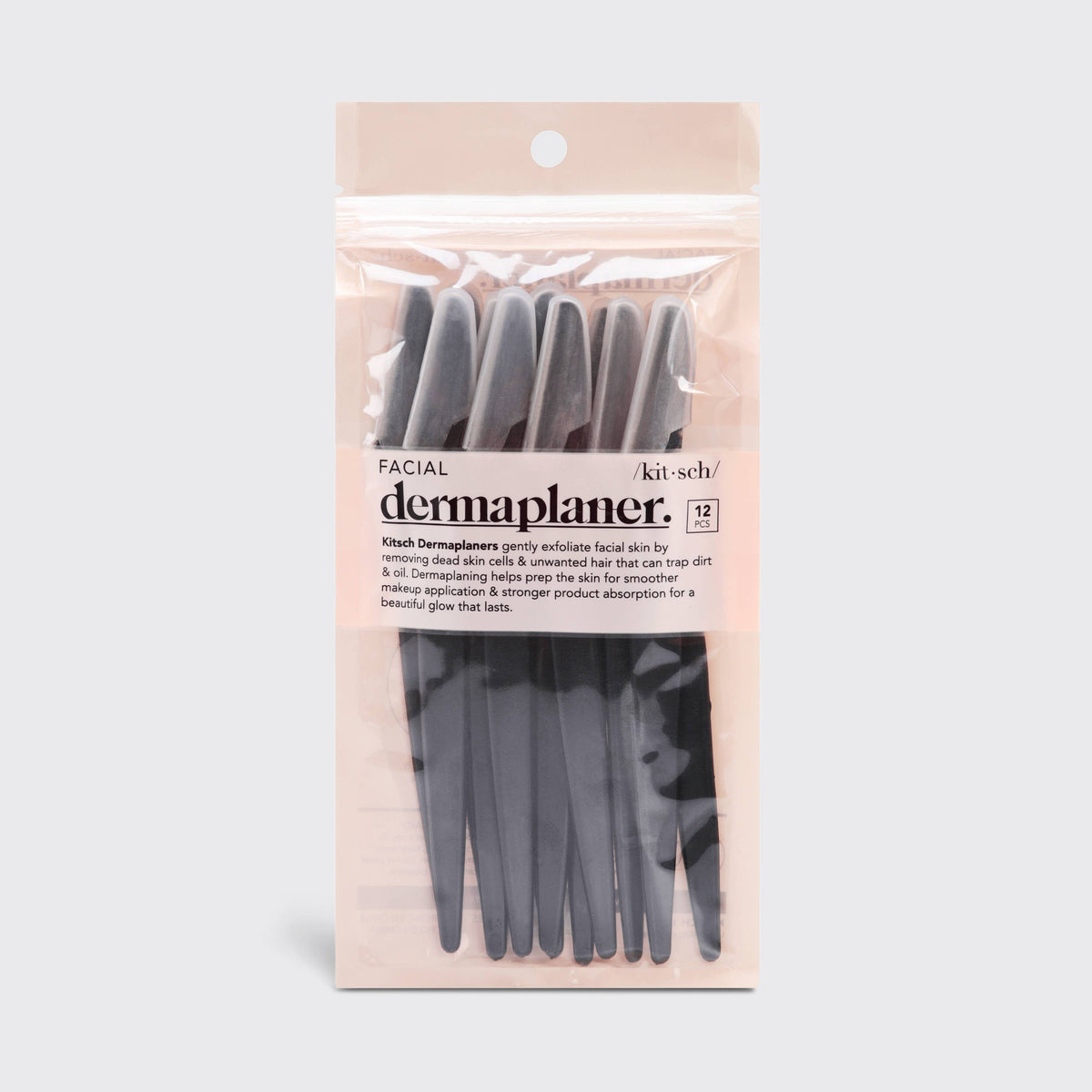 Recycled Plastic Dermaplaners 12pc Set - Black