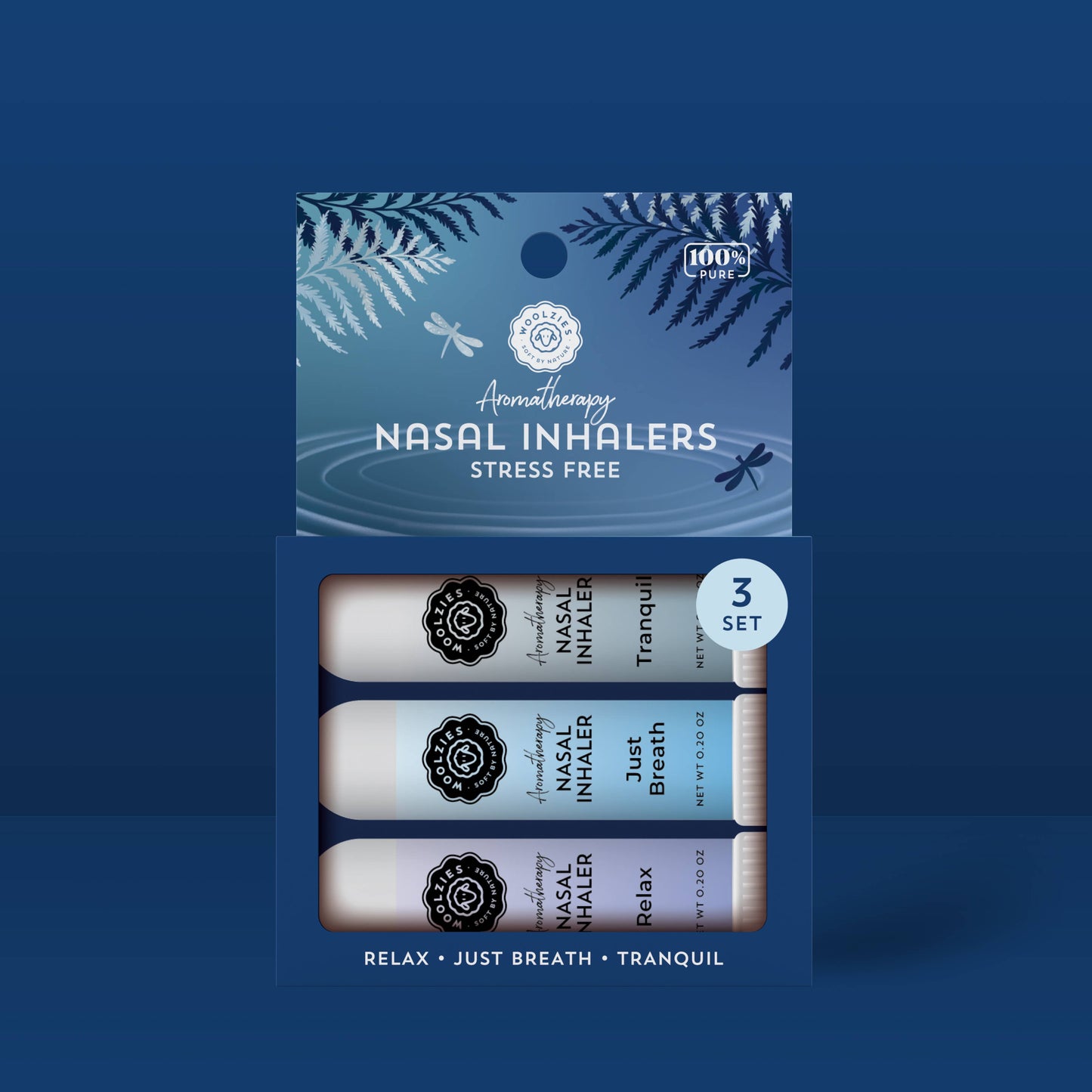 Stress Free Set Of 3 Nasal Inhalers