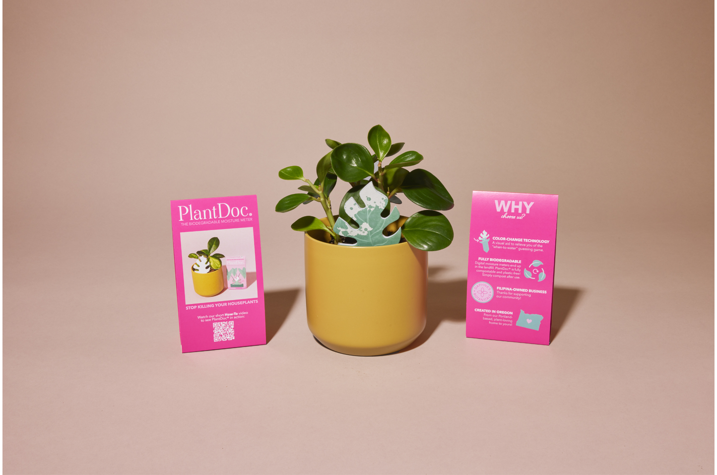 Mushroom PlantDoc: Color-Change Plant Moisture Meter