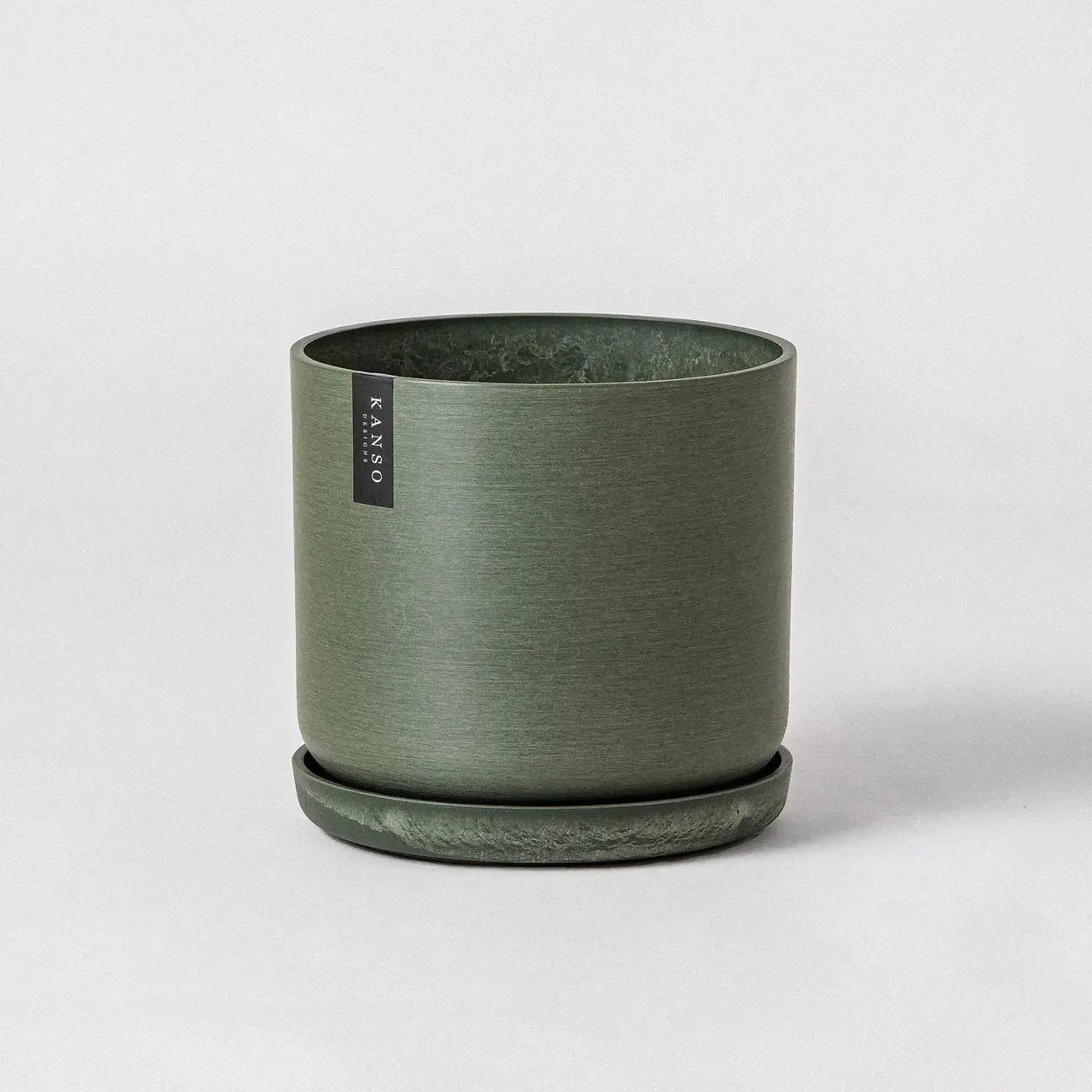 9” Signature Stone Planter & Saucer | Earth Tones