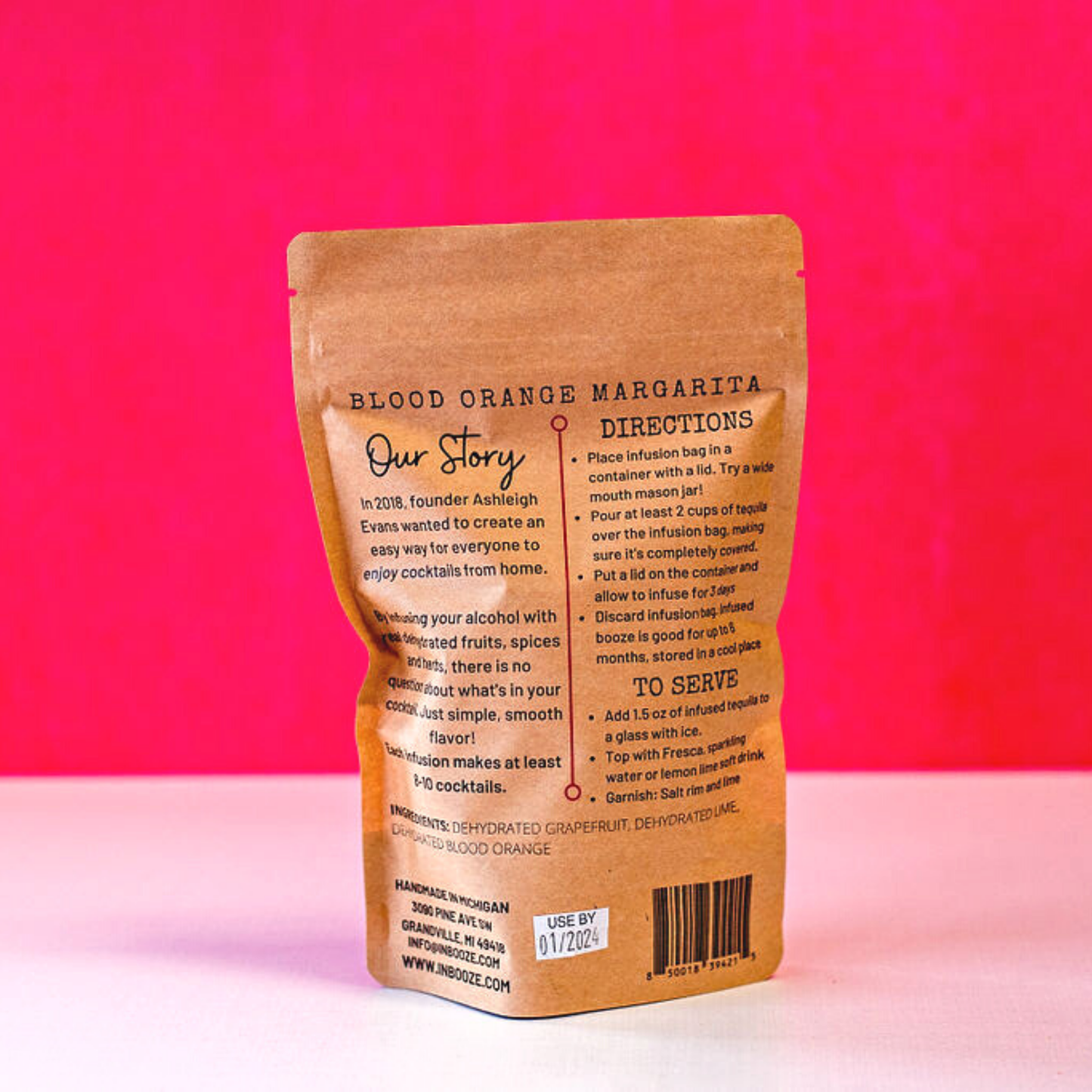 Blood Orange Margarita Alcohol Infusion Cocktail Kit