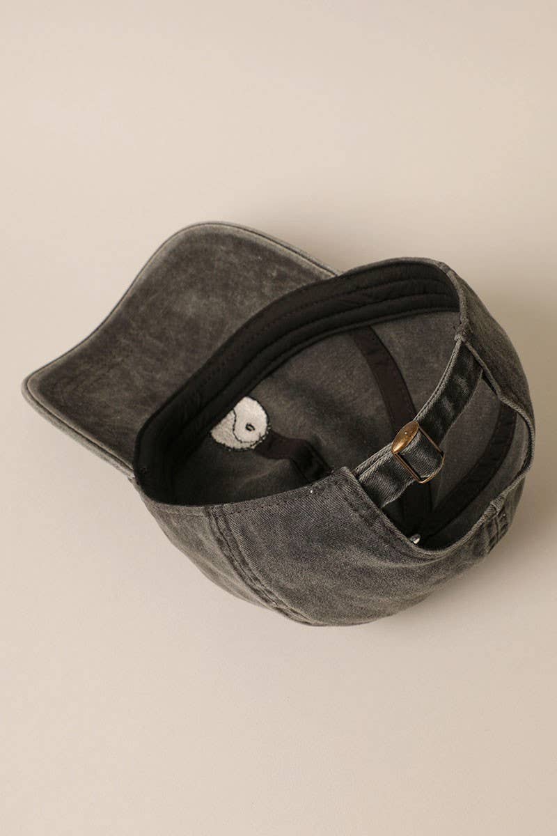 Yin Yang Embroidered Cotton Baseball Dad Cap