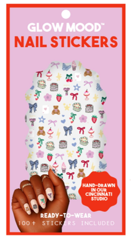 Glow Mood Girly Pop Nail Stickers