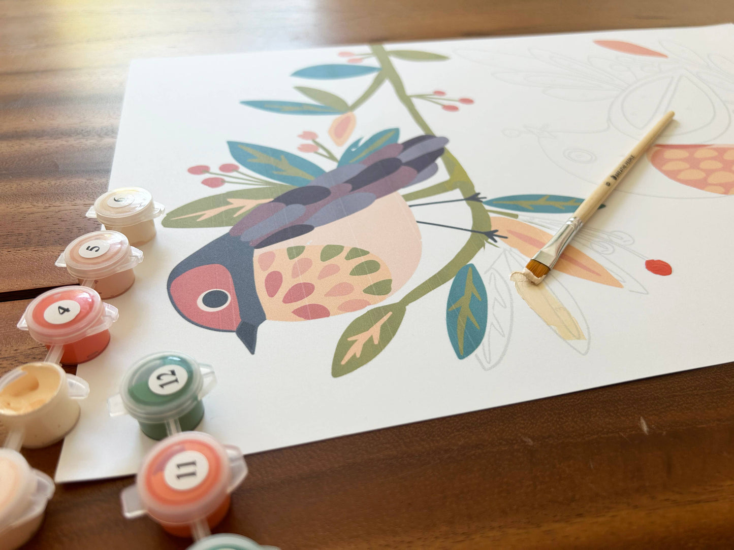 Birds on a Branch Paint by Number Kit