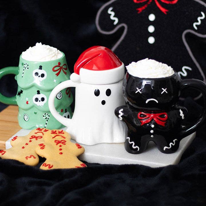 Merry Creepmas Gothic Christmas Tree Mug