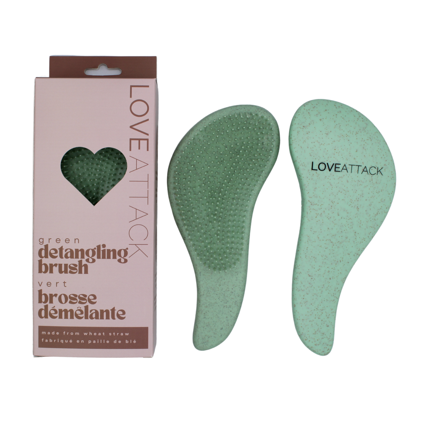 Wheat Straw Wet/Dry Detangling Hair Brush