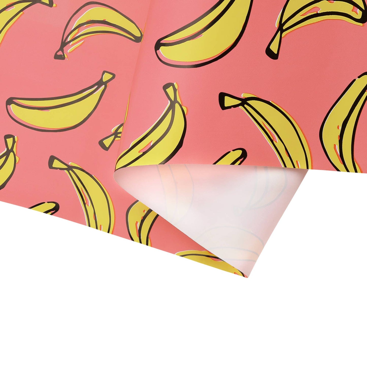 30" x 10' Wrapping Paper | Banana Pink/Yellow