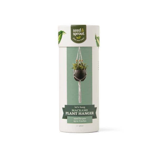 Seed & Sprout Let's Hang Macrame Plant Hanger