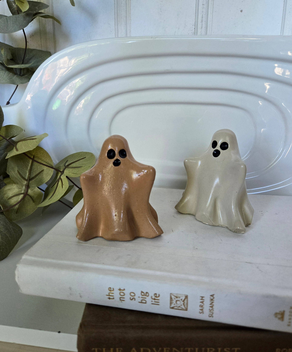 Concrete Ghost Decor- White