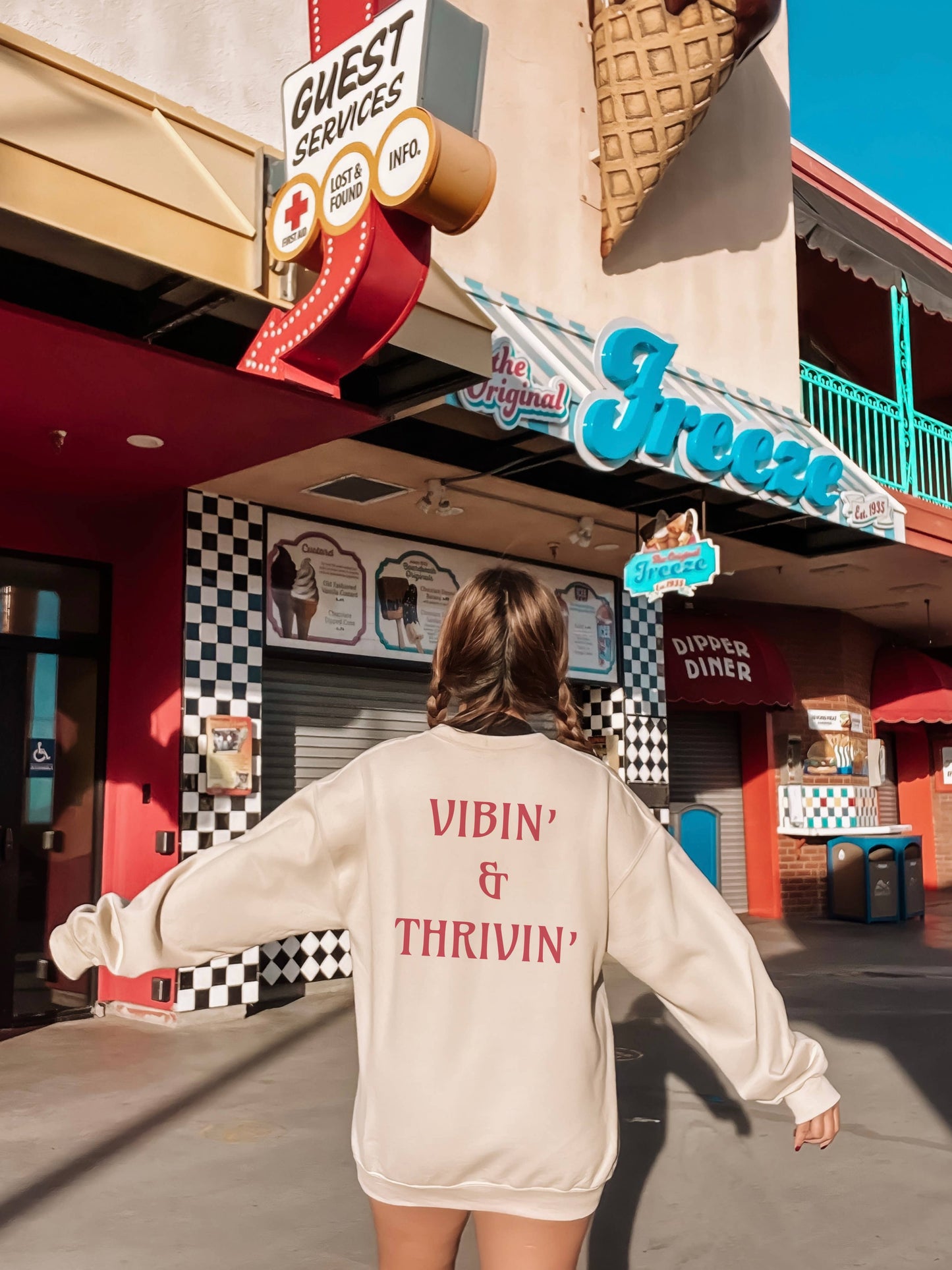 VIBE + THRIVE CREWNECK