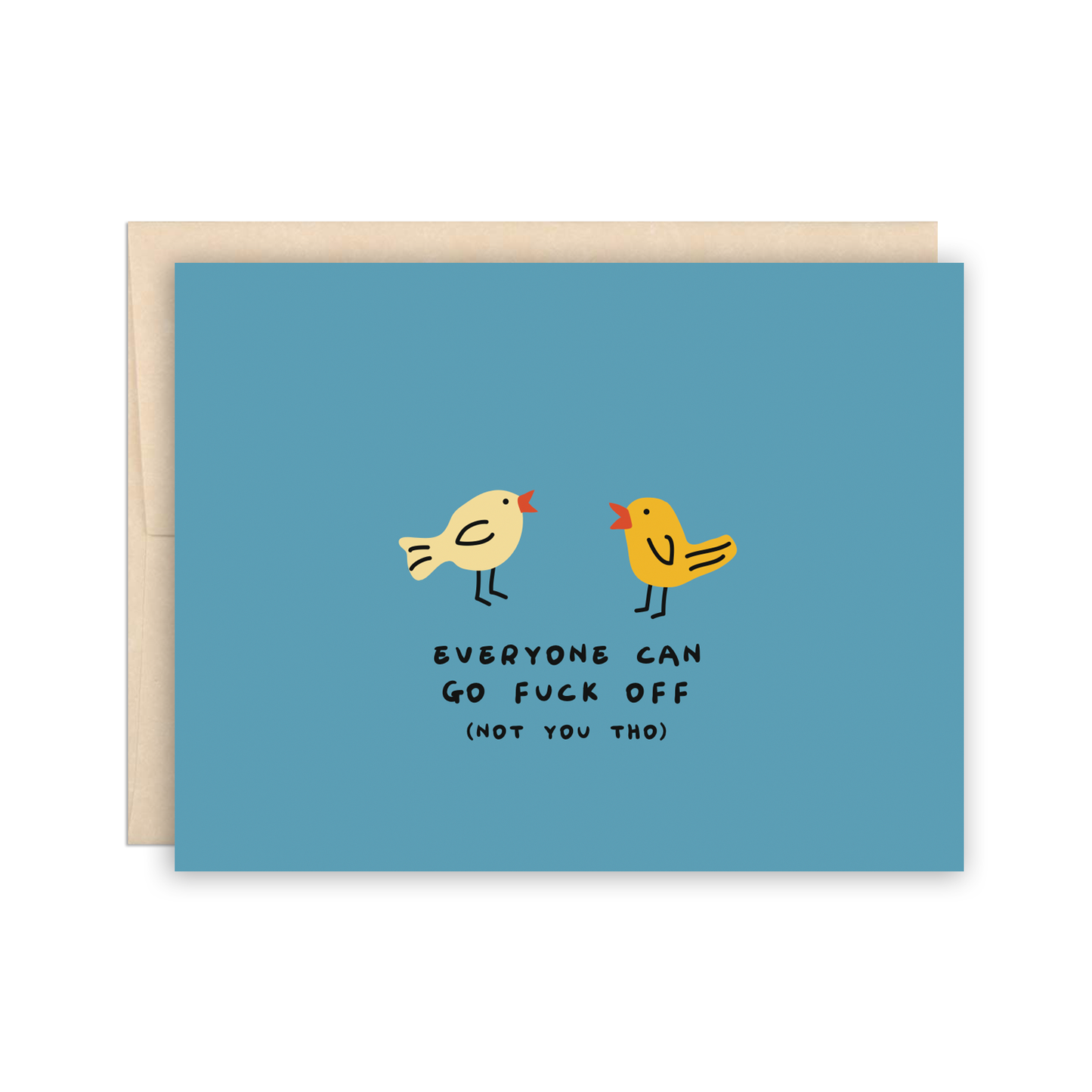Funny Birds Swearing Friendship, Love Greeting Card