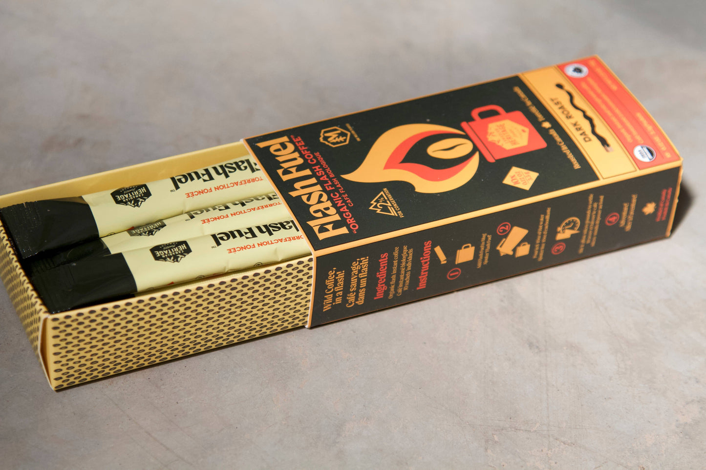 Flash Fuel Organic Instant Coffee - Dark Roast
