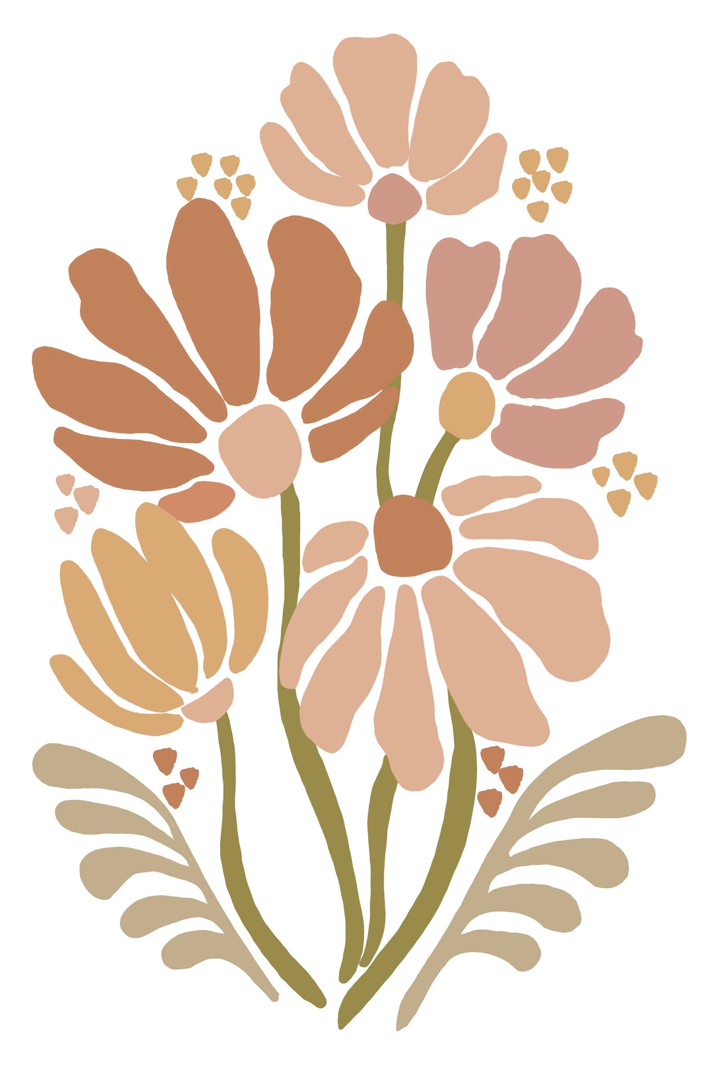 Vintage Flowers Meditative Art Paint by Number Kit: Paint by Number Kit
