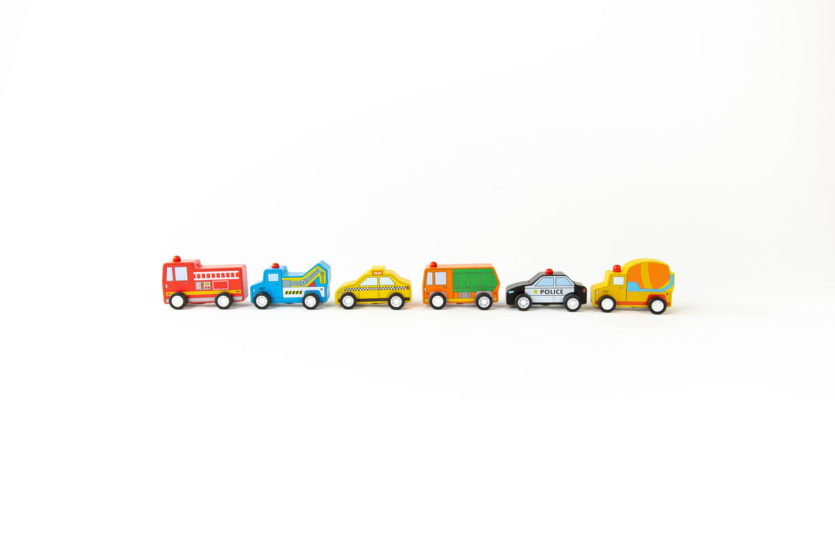 Pull Back Around Town Cars Refill - Set of 24