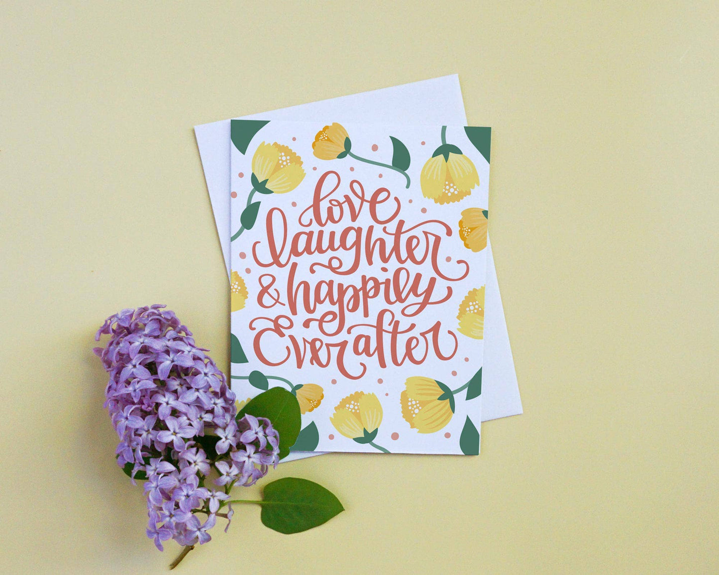 Love Laughter and Happily... Wedding Card