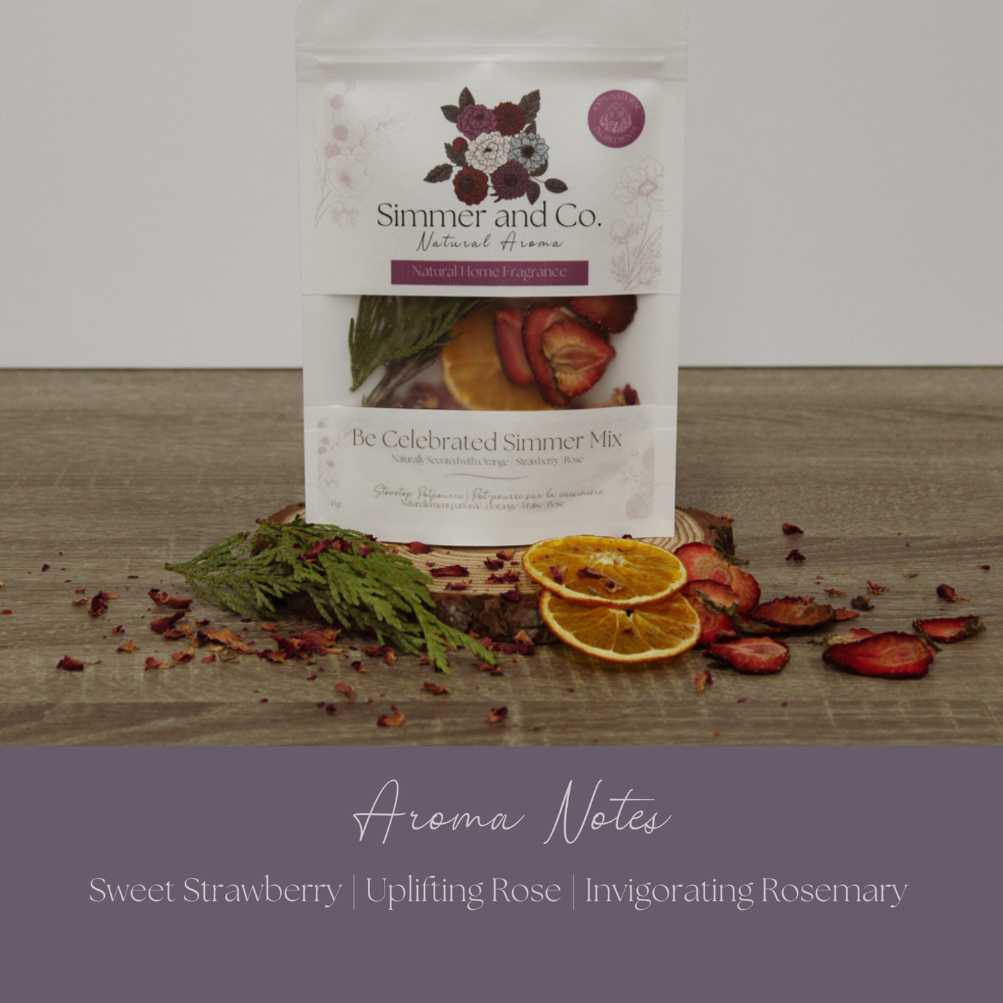 Be Celebrated Simmer Pot Mix, Natural Citrus Floral Aroma – Jar Edition