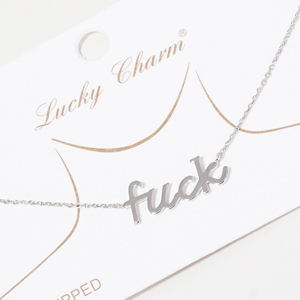 Gold-Dipped FUCK Necklaces
