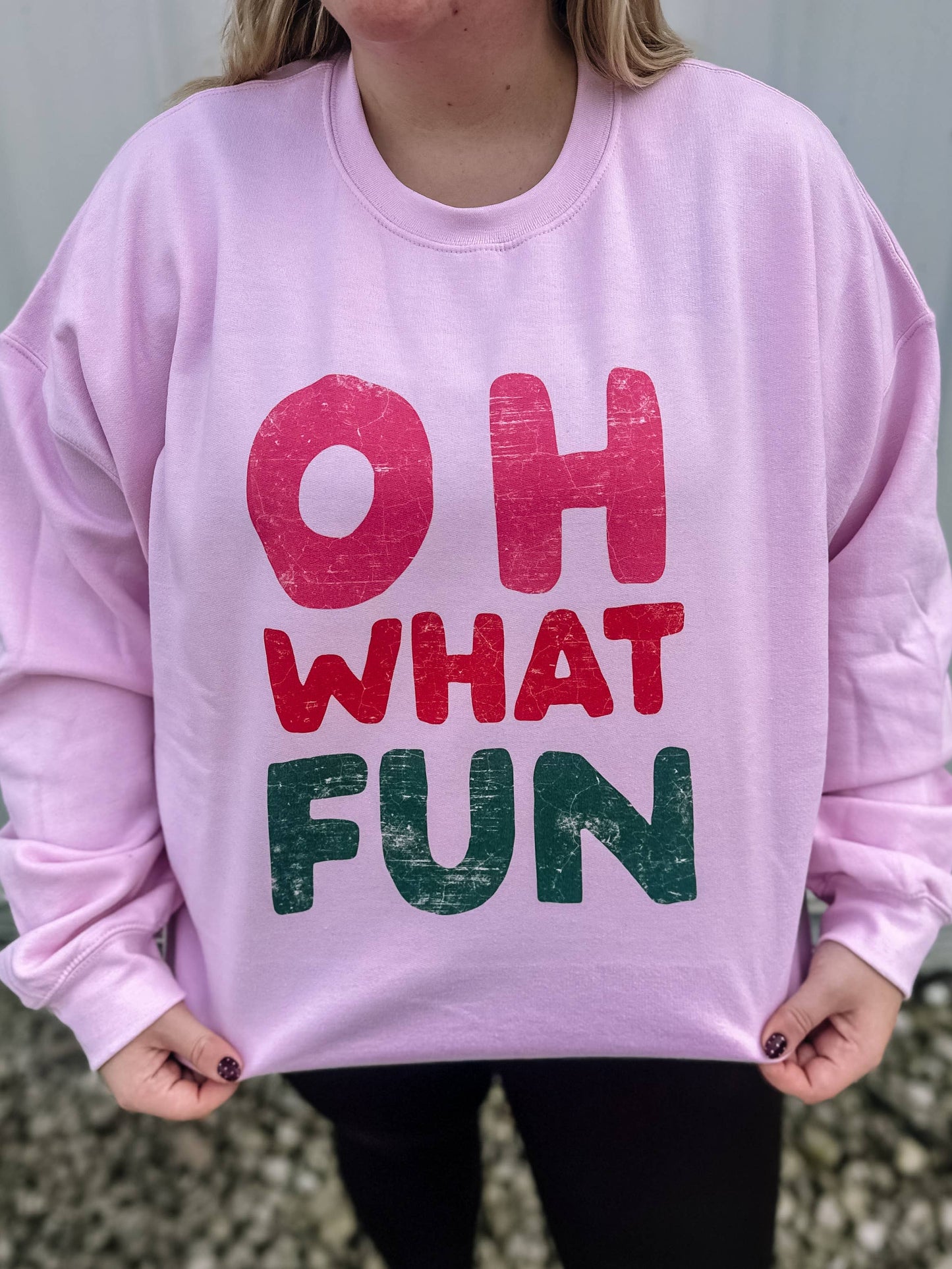 Oh What Fun Holiday Graphic Crewneck