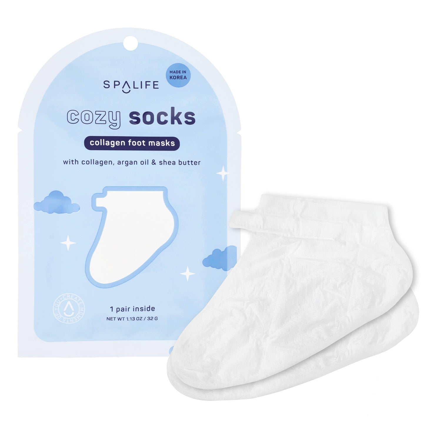 Cozy Socks Collagen Spa Foot Mask | 1 Pair