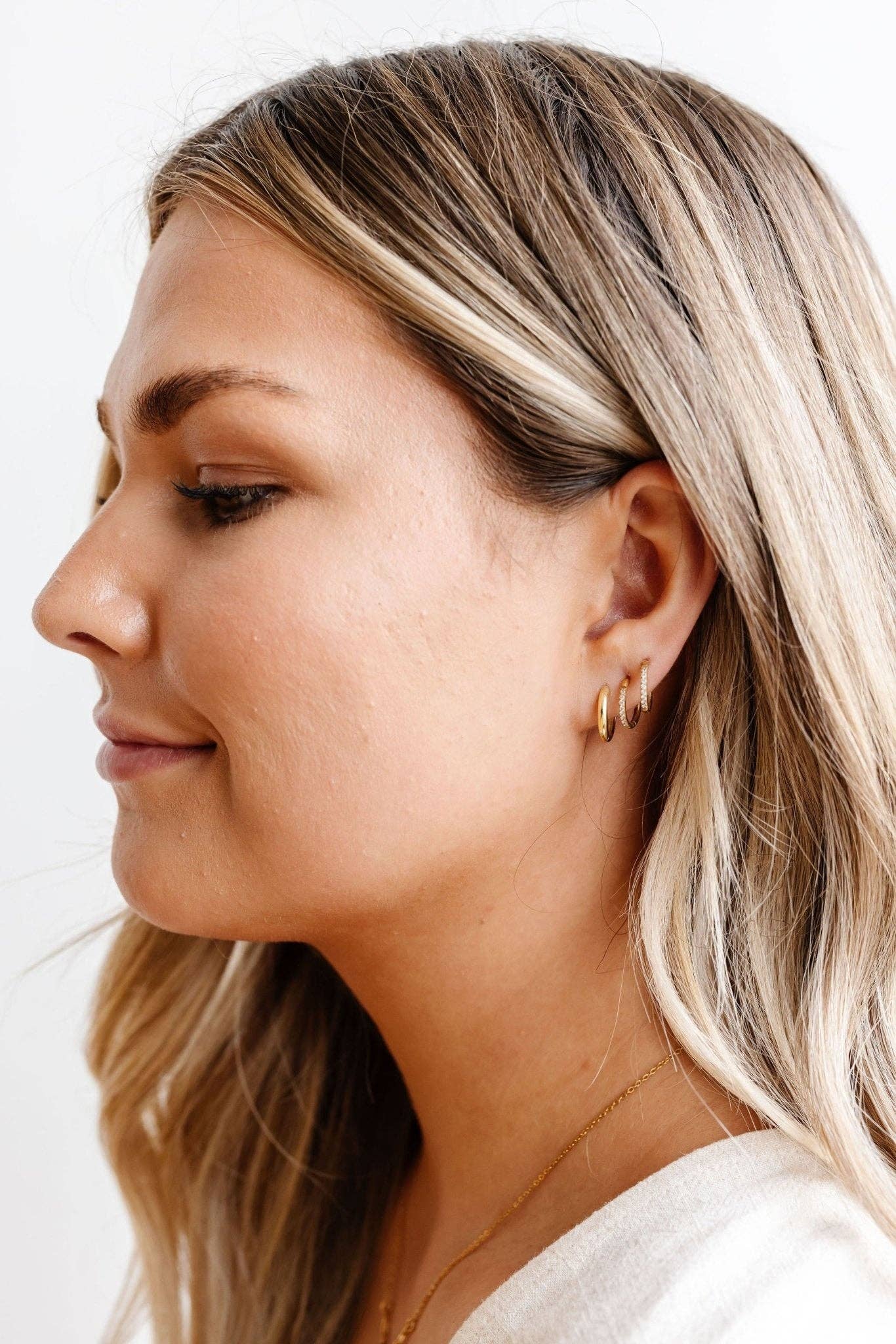 14mm Fundamental Hoops - Hypoallergenic - Gold and Silver