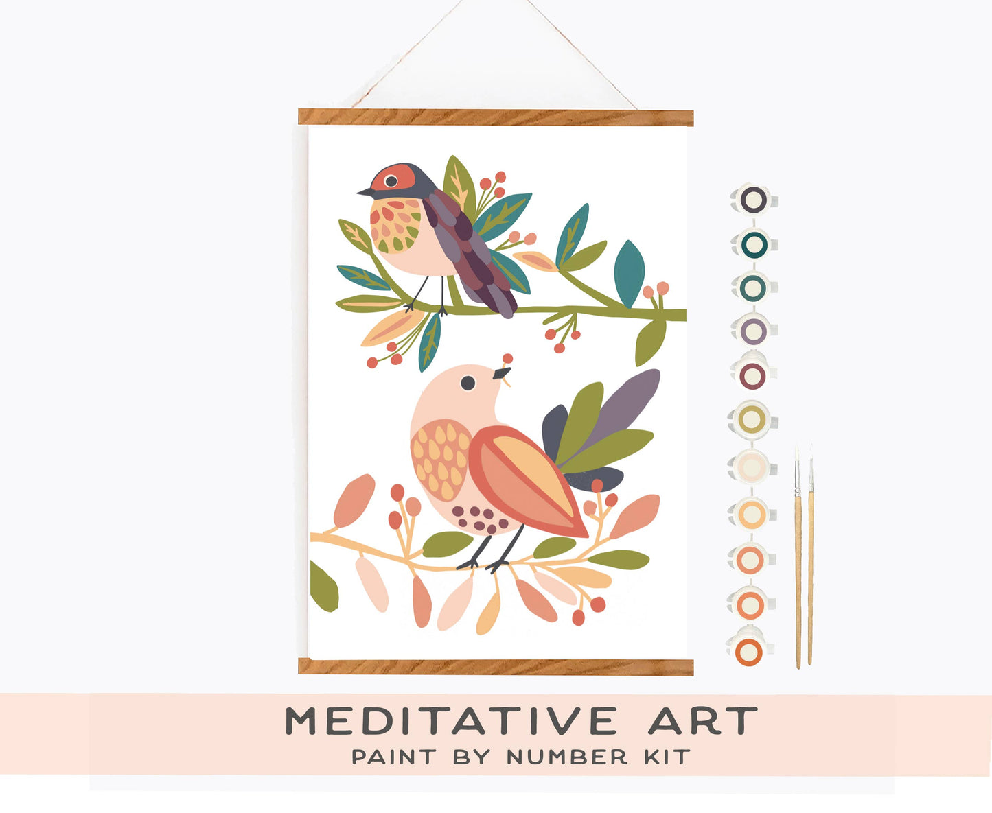 Birds on a Branch Paint by Number Kit