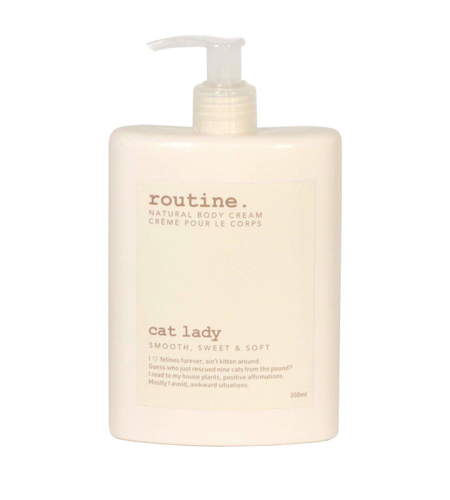Cat Lady 350ml Natural Body Cream