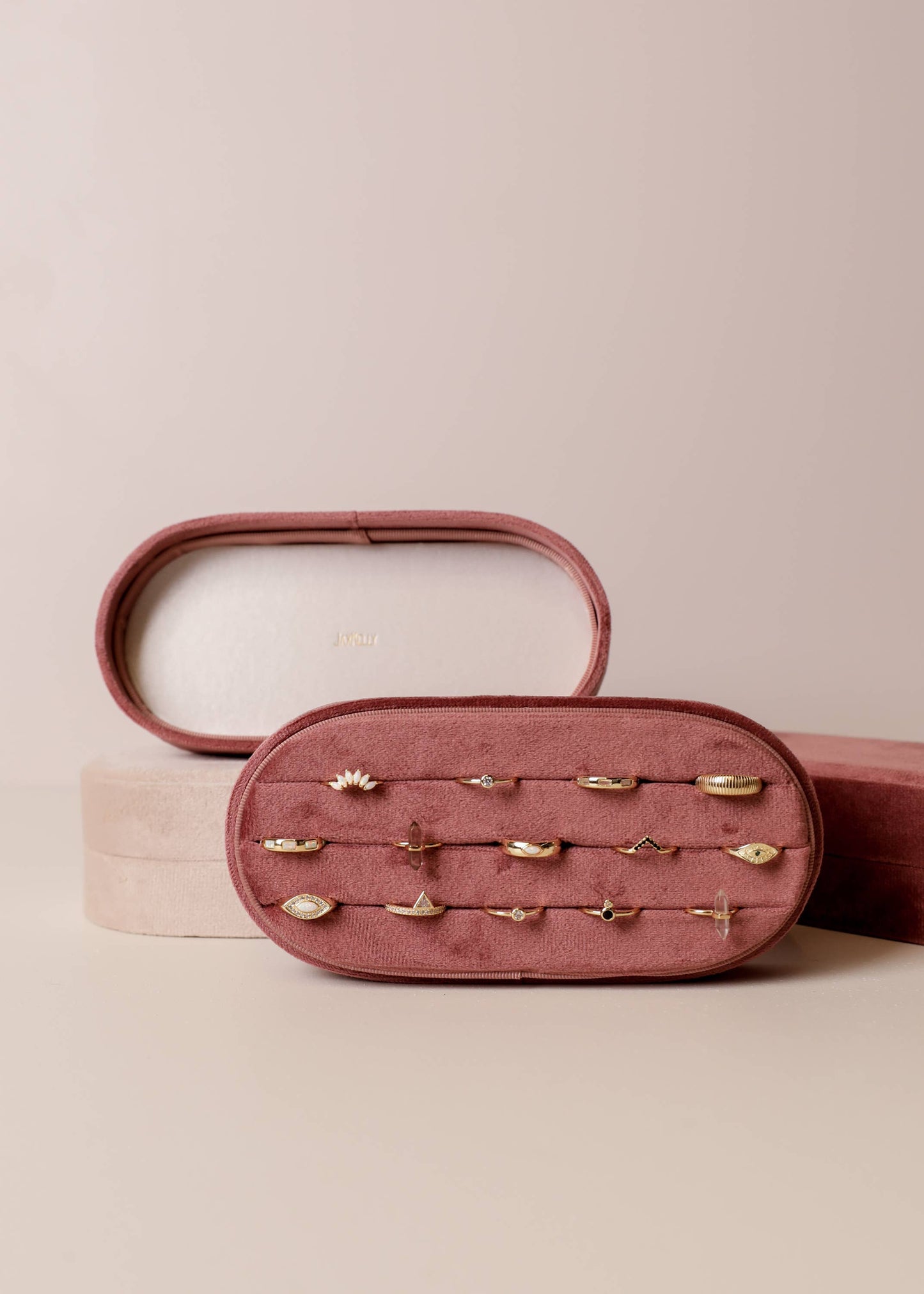 Velvet Jewelry Box - Large Oval