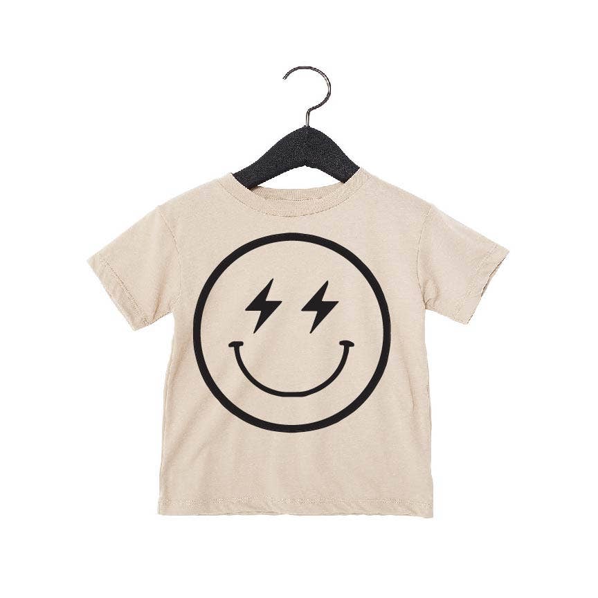 Lightning Smiley Face Tee