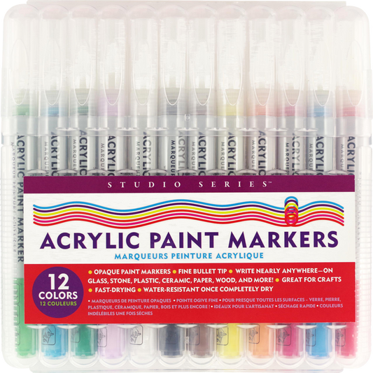 Studio Series Acrylic Paint Markers (Set of 12)