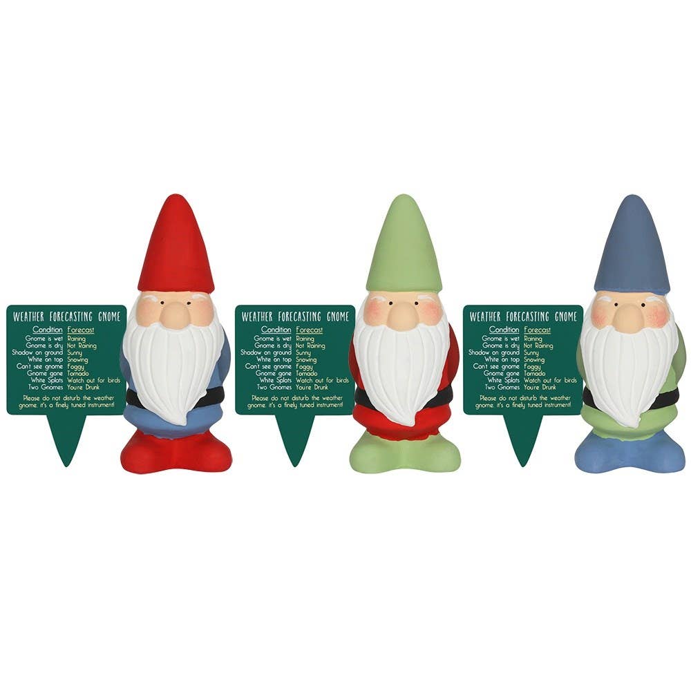 Terracotta Weather Forecasting Gnome Garden Ornament