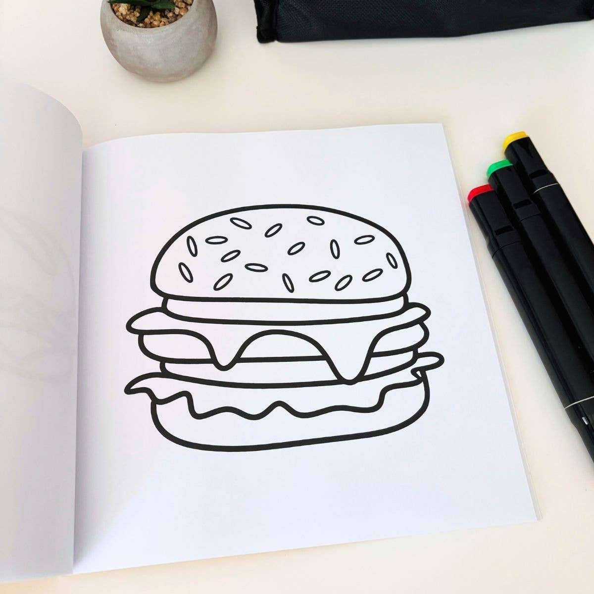 Sweet & Salty Bold & Simple Food Coloring Book