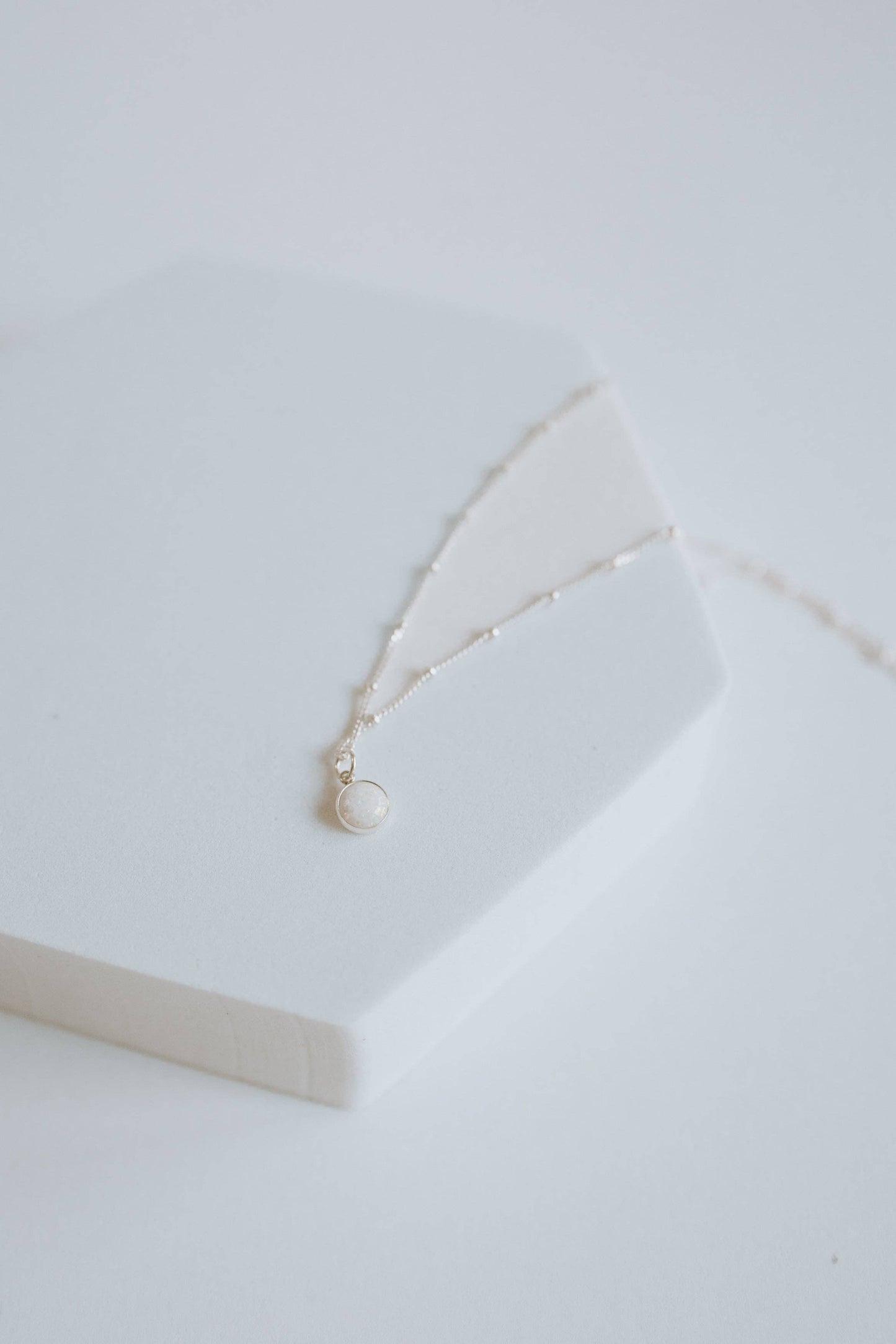 Opal Necklace - Sterling Silver