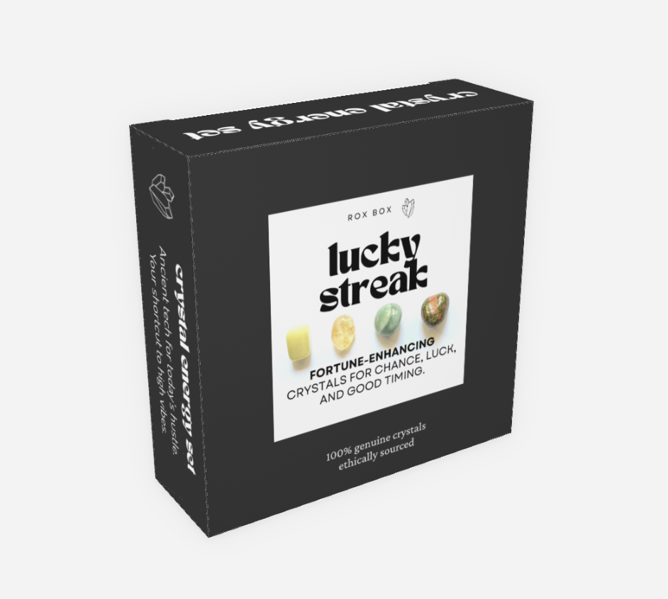 Lucky streak - crystals for good luck - fun cheeky gift