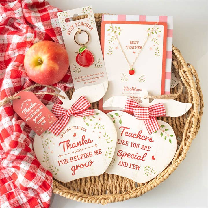 Best Teacher Apple Keyring