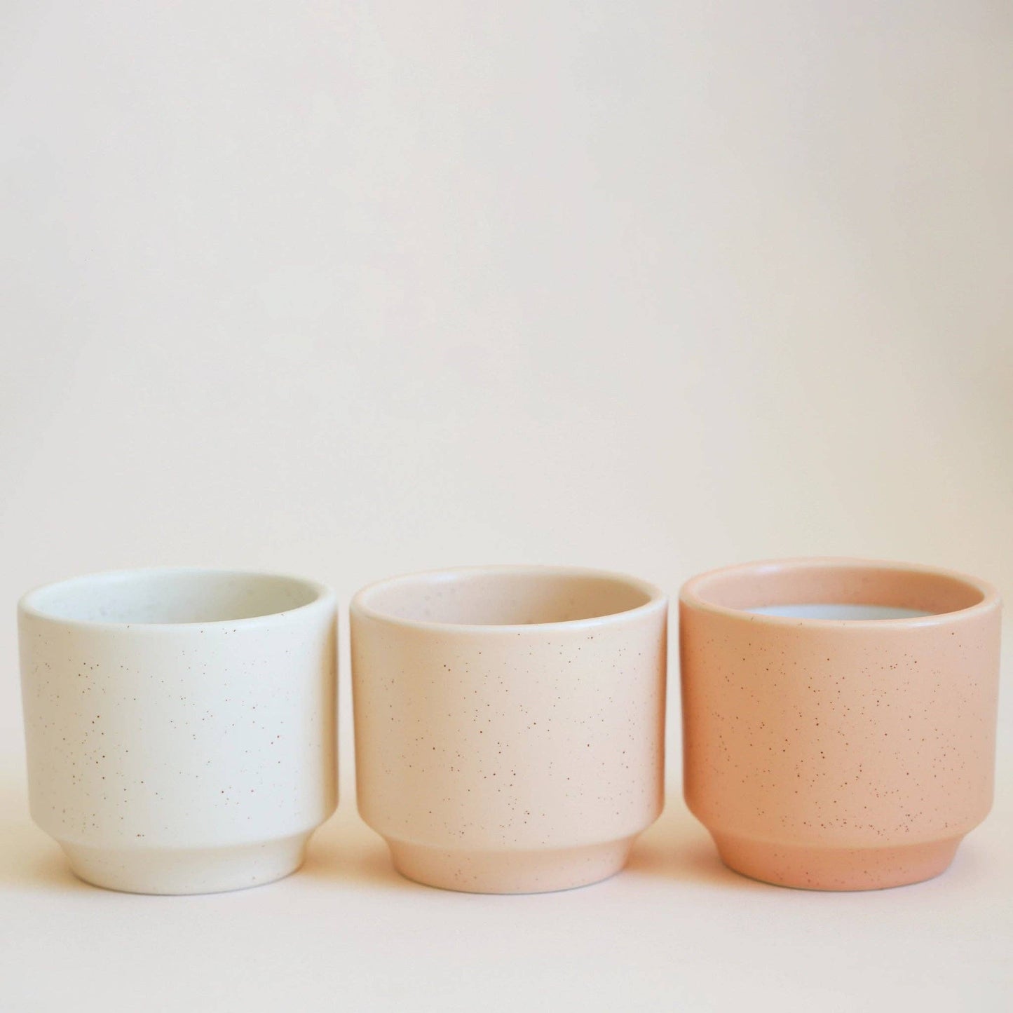 Parker Pot | Vanilla Speckle 4.5" & 6.75"