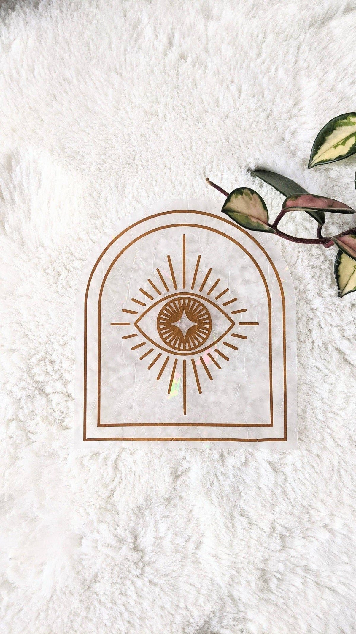 Evil Eye Suncatcher Sticker | Rainbow Window Cling | Decor