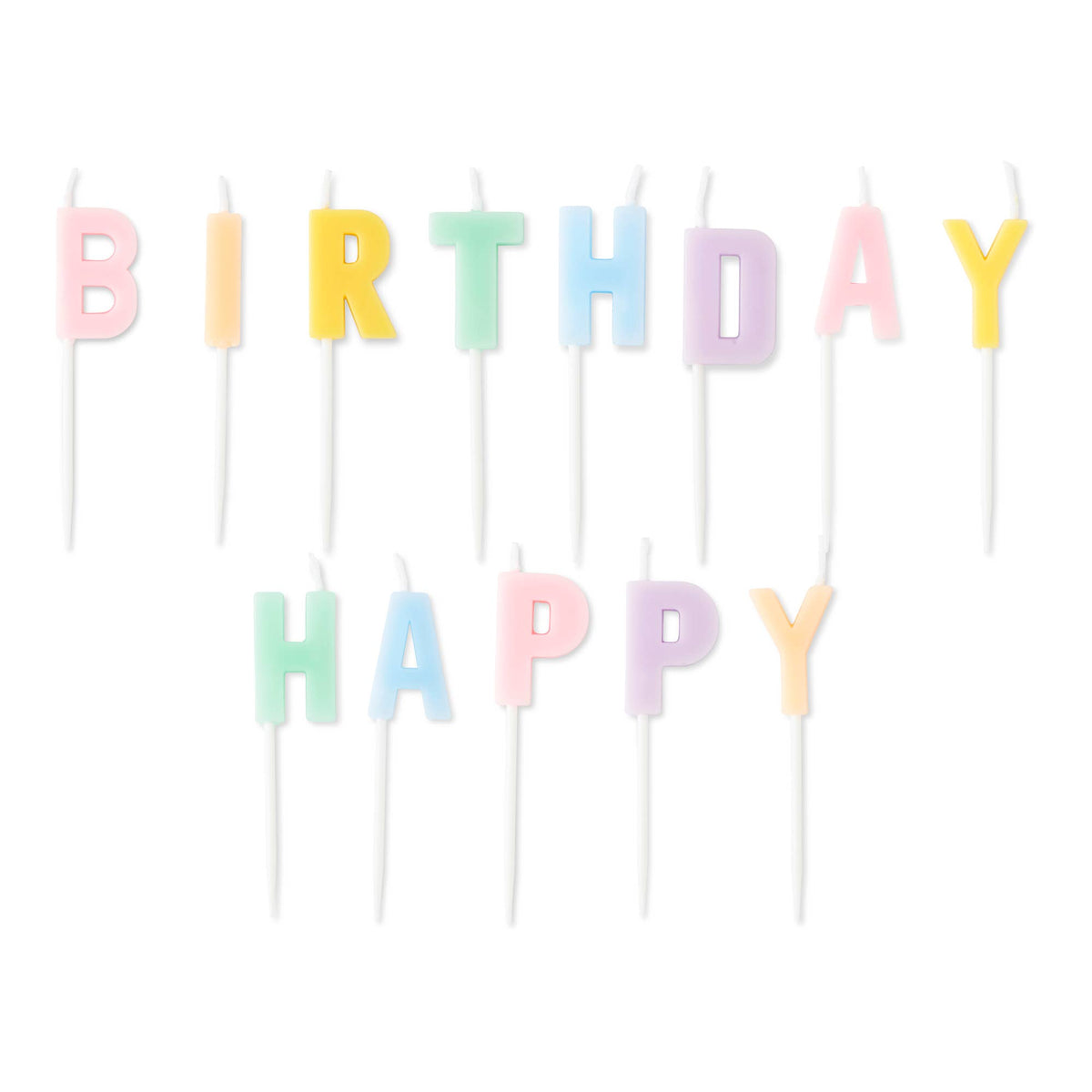 13pc Cake Candles - Happy Birthday