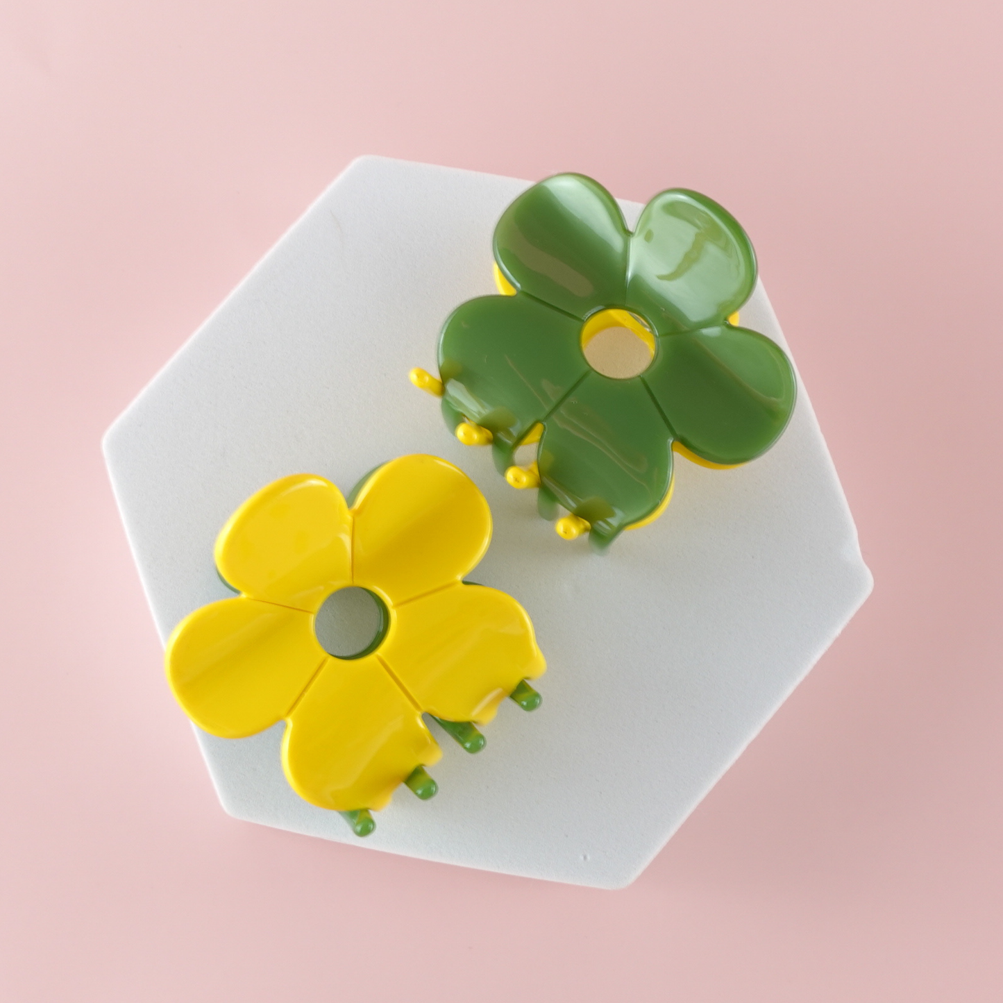 Hanami Cellulose Acetate Flower Hair Claw Clips
