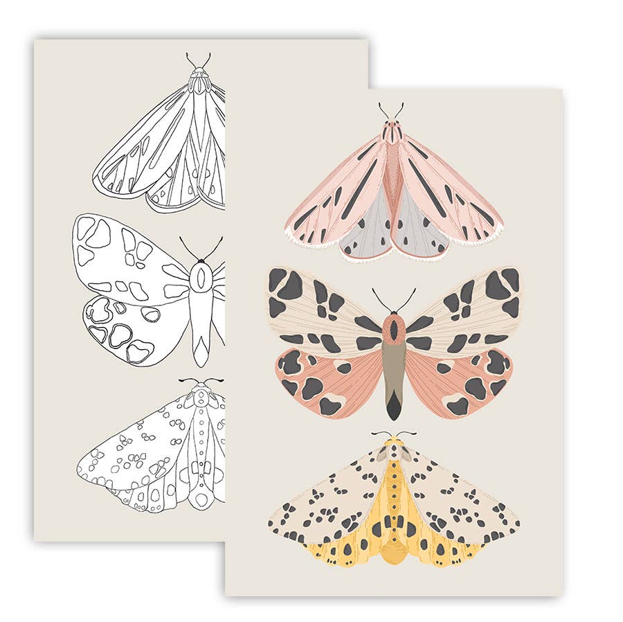 Vintage Butterflies Meditative Art Paint by Number Kit: Paint by Number Kit