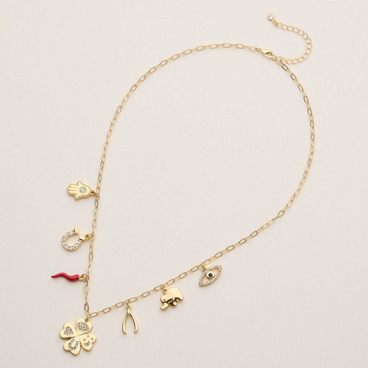 Lucky Charm Necklace - 18K Gold Dipped