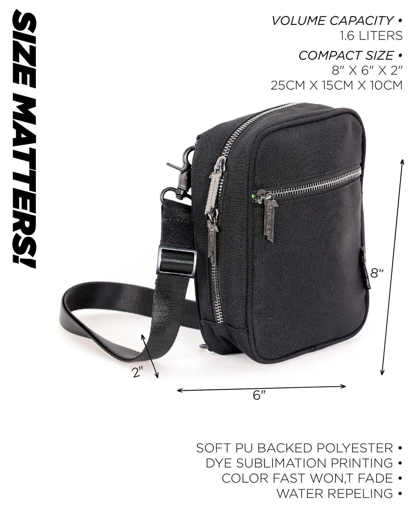 88320: Crossbody Sidekick | Sling Bag | Black