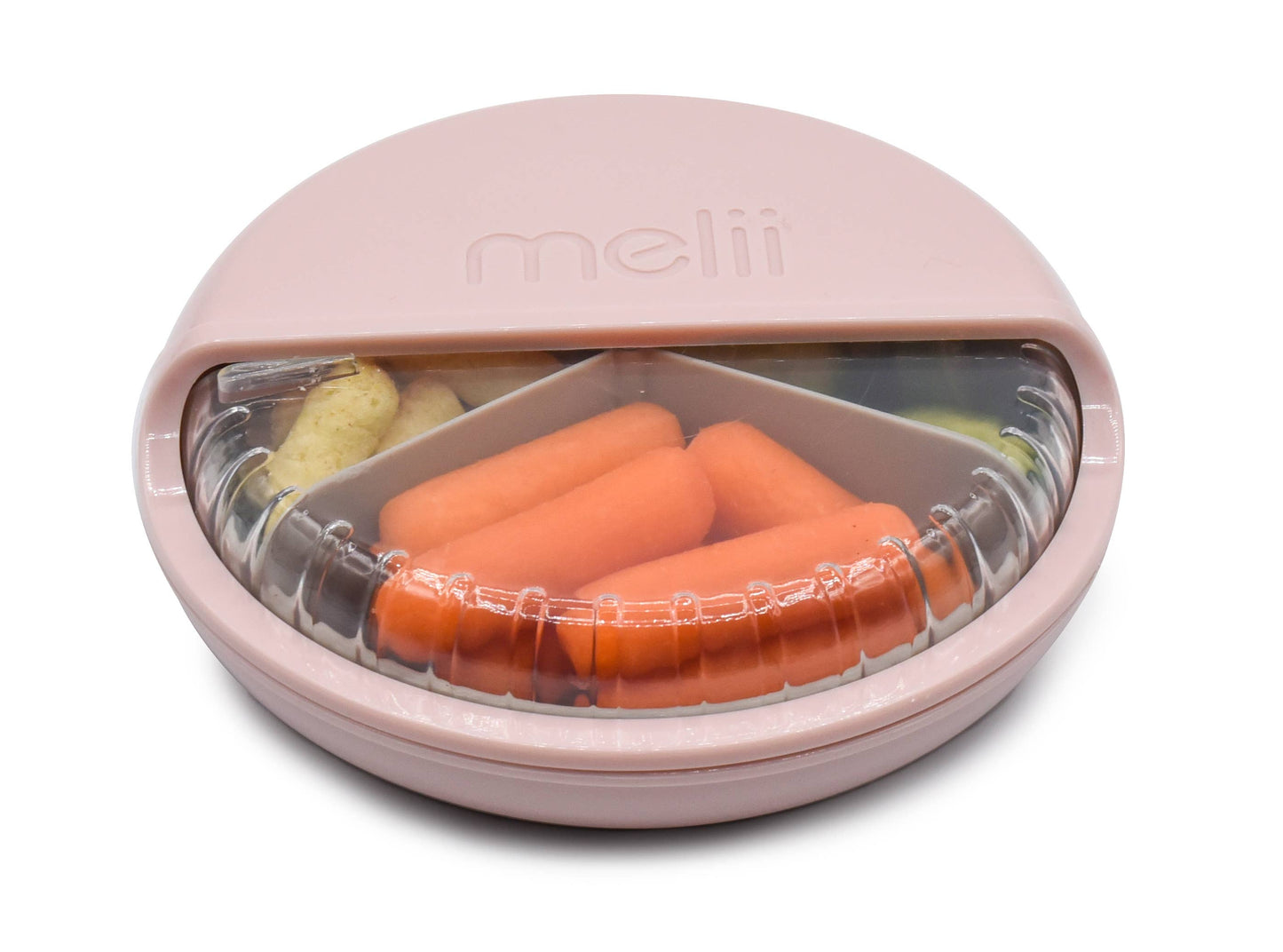 Spin Snack Container, Food Storage for Kids, 3 Compartments