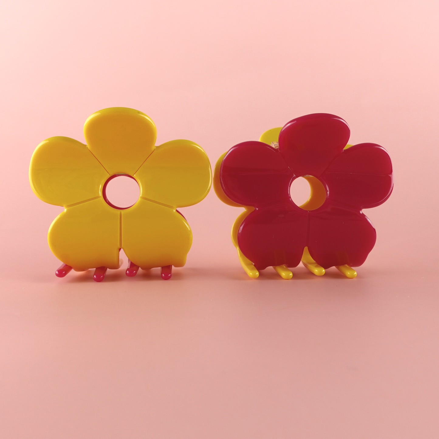 Hanami Cellulose Acetate Flower Hair Claw Clips
