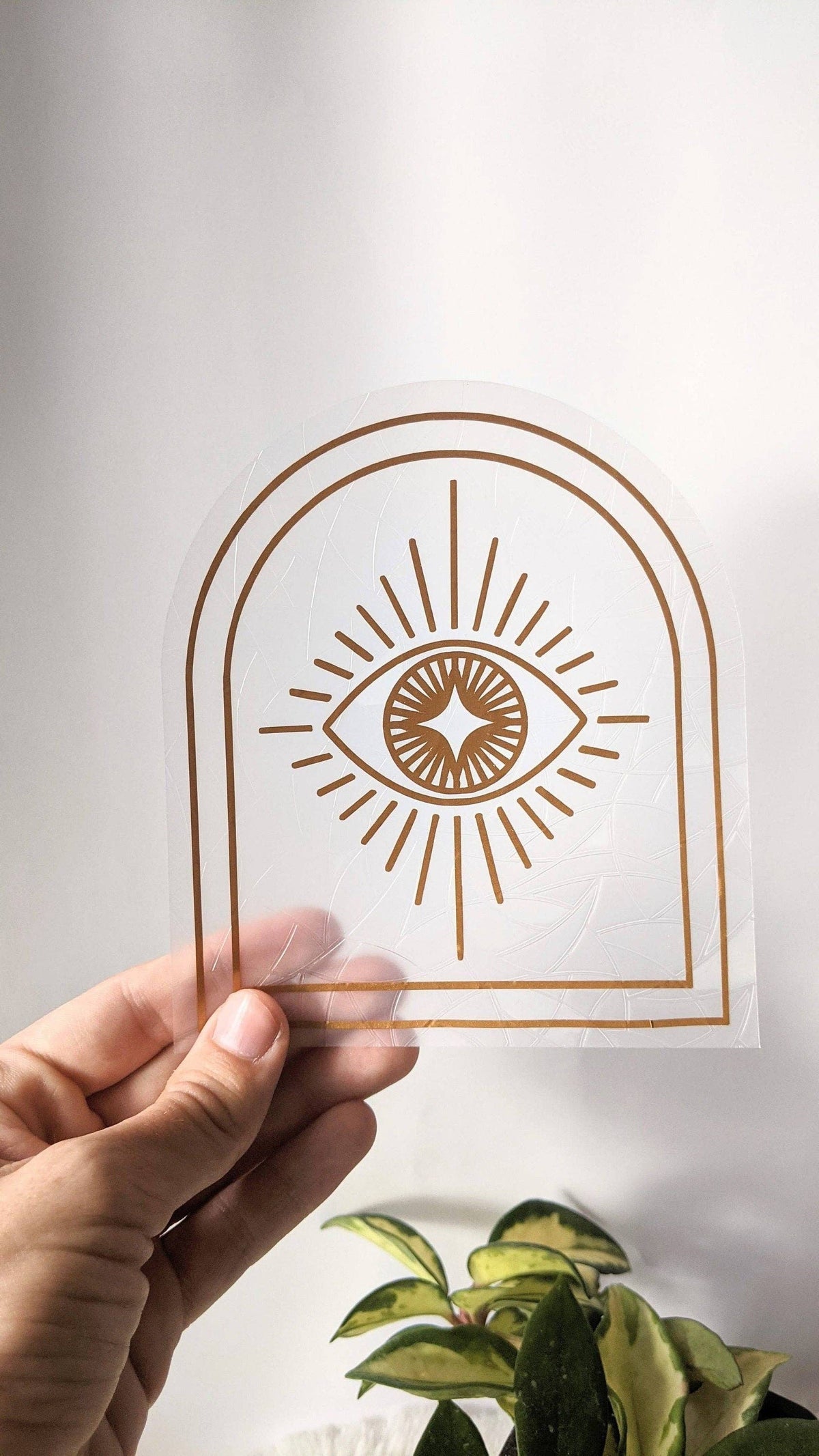 Evil Eye Suncatcher Sticker | Rainbow Window Cling | Decor