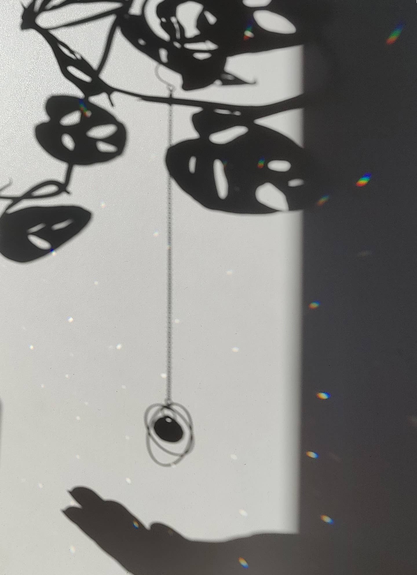 Mini Suncatcher GALAXY in brass and glass crystal