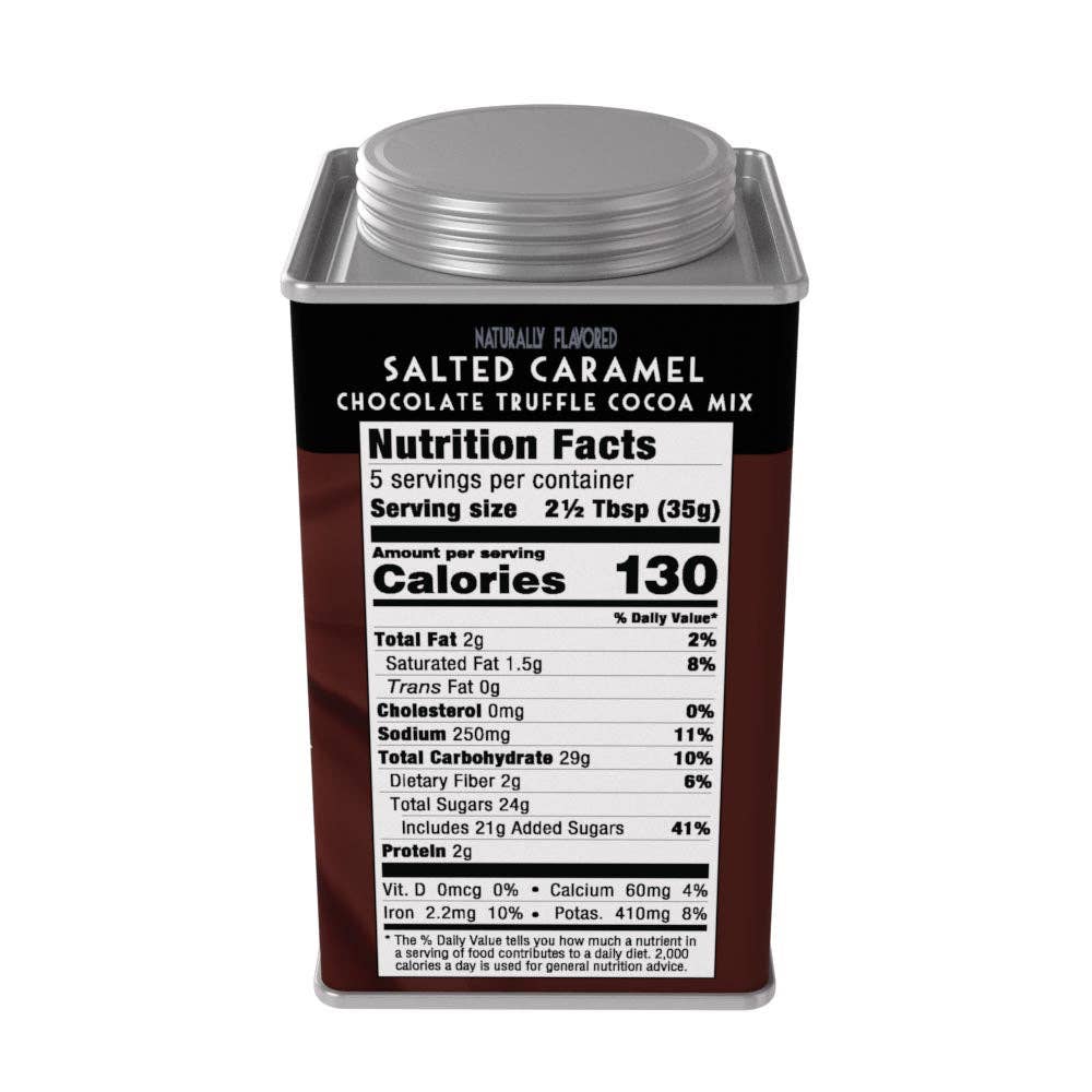 H&D® Truffle Cocoa - Salted Caramel Chocolate (6.25oz Tins)